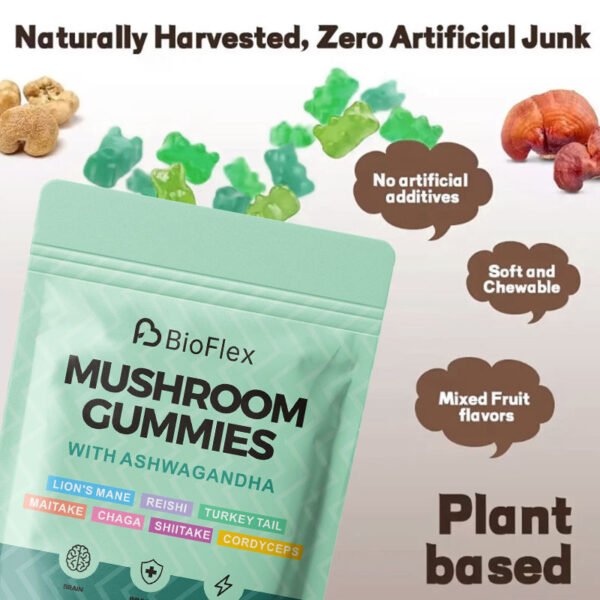 MUSHROOM GUMMIES WITH ASHWAGANDHA