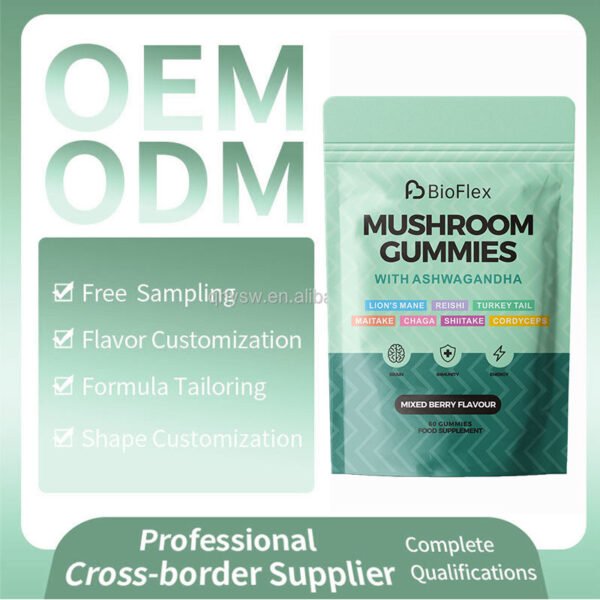 MUSHROOM GUMMIES WITH ASHWAGANDHA