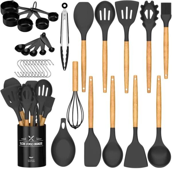 O1CN015ZcVD424oehijnp9n_2214152237438-0-cib.jpg 12-piece Silicone Food-grade Kitchen Utensils