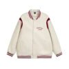Color blocked baseball jacket