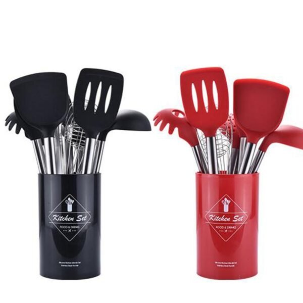 Stainless Steel Silicone Kitchen Utensil Set