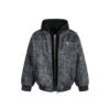 Fake two-piece spliced hooded cotton jacket
