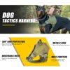 Tactical dog vest: for large dogs (German Shepherd, Golden Retriever) – training, military-style accessories.