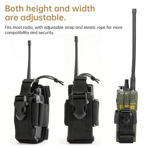 Tactical Radio Pouch with Utility Pocket