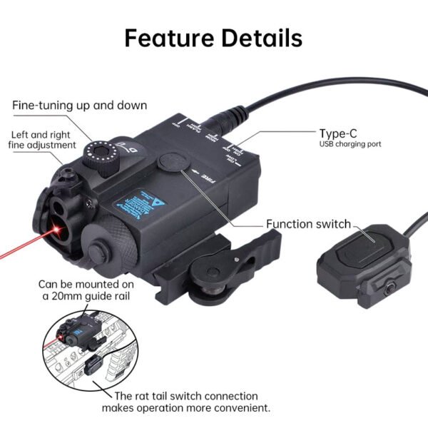 MINI-A2 PEQ15 Laser & IR Tactical Light