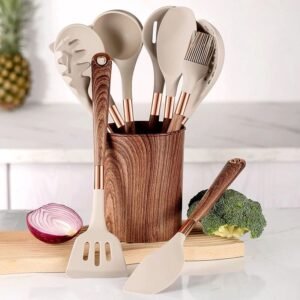 Wooden Handle Cooking Kitchen Utensil Set