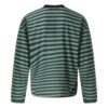 Loose striped round neck long sleeved shirt