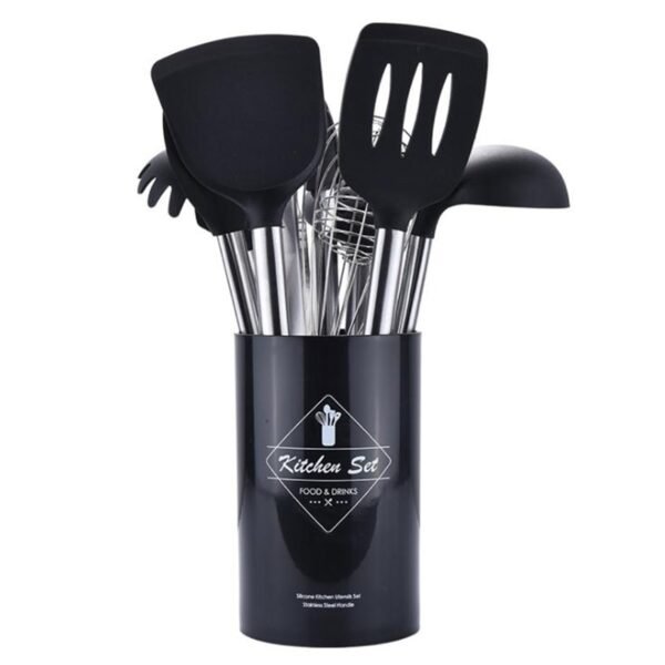 Stainless Steel Silicone Kitchen Utensil Set