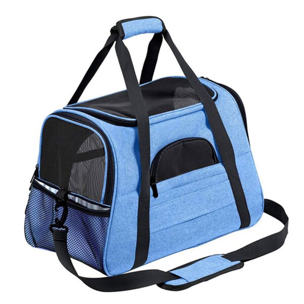 566225147 Foldable & Expandable Pet Carrier Bag - Mesh Breathable Cat/Dog Travel Bag