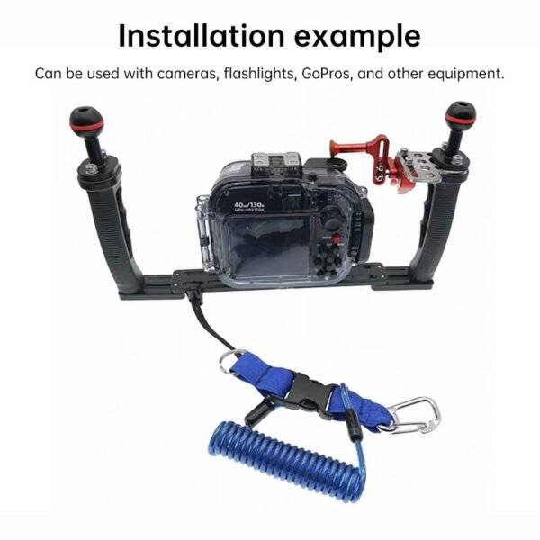 Stainless Steel Spring Cord for GoPro Action Cameras