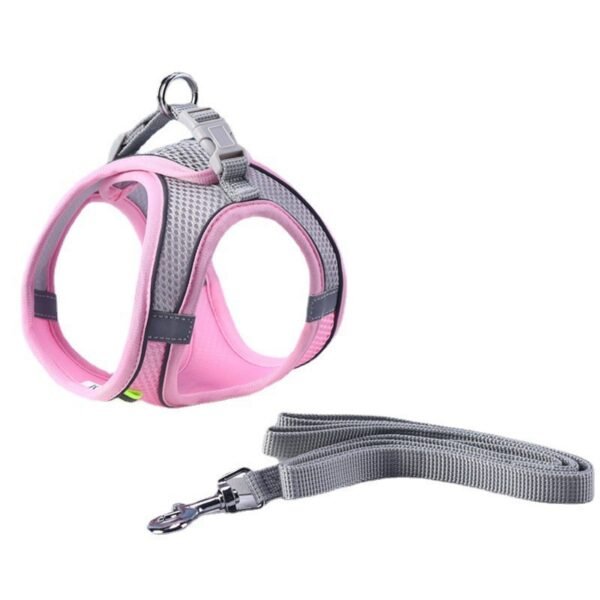 Adjustable Reflective Breathable Mesh Pet Harness
