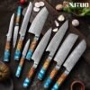 XITUO 1-9Pcs Damascus Chef Knife