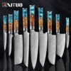 XITUO 1-9Pcs Damascus Chef Knife