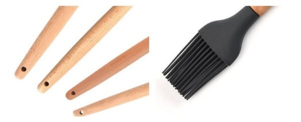 568461125 9 Pcs Silicone Spatula Heat-Resistant Soup Spoon