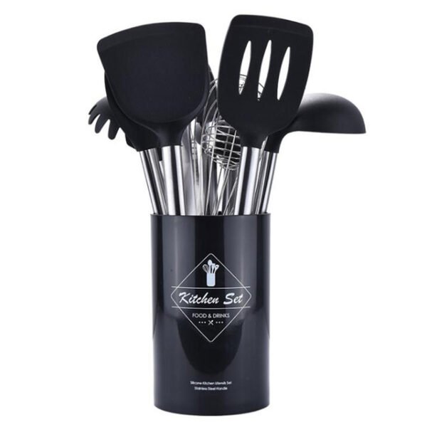 Stainless Steel Silicone Kitchen Utensil Set