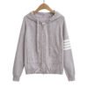 Hooded zipper sweater