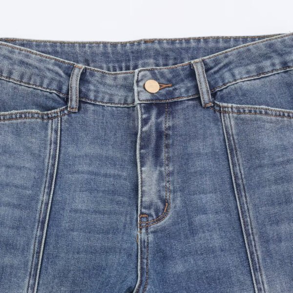 Mid waist flared jeans women's clothing