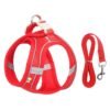 Adjustable Reflective Breathable Mesh Pet Harness