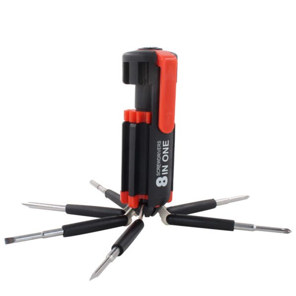 Multi-purpose 8-in-1 Lighted Screwdriver Tool