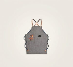 Denim Workwear Apron with Logo Print (Copy)