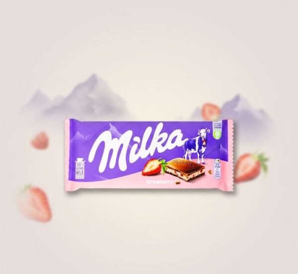 Milka Strawberry (Erdbeer) Alpine milk chocolate bar (Copy)
