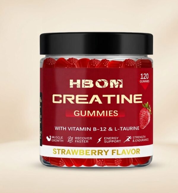 Strawberry Flavour Creatine Electrolyte Gummies