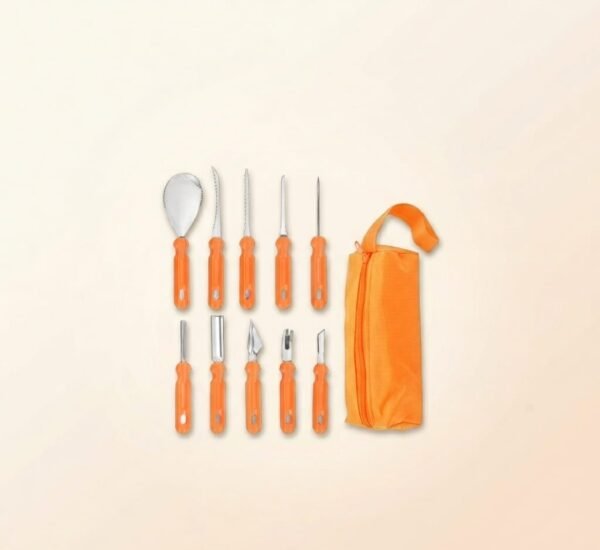 Halloween Pumpkin Carving Knife Ten Piece Set Stainless Steel Fruit Platter Carving Pottery Tool Set (2) Stainless Steel Fruit Platter Carving Pottery Tool Set (Copy)