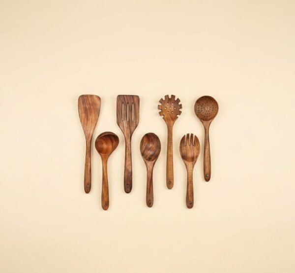 Wooden Long Handle Soup Spoon