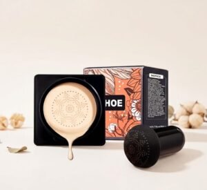 Magic Mat Powder Puff, Invisible Pore Ivory White Natural Color With Mushroom Air Cushion On Makeup Base Magic Mat Powder Puff (Copy)