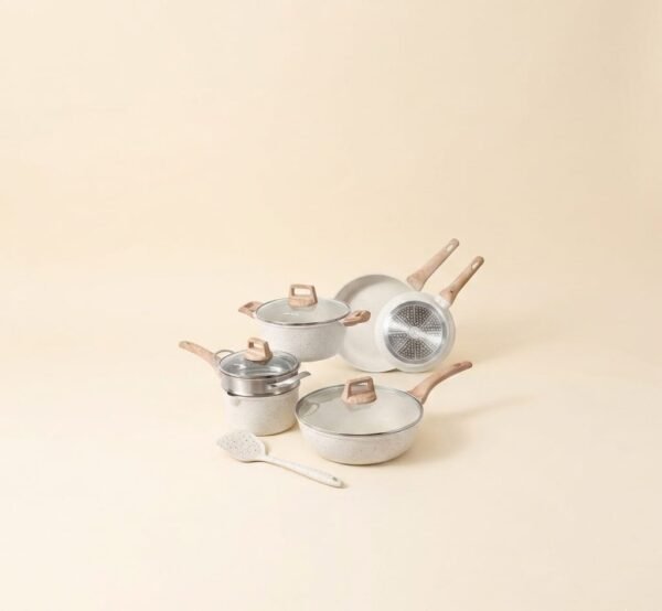 Non-stick Pot Marble Rice White Set Pot (Copy)