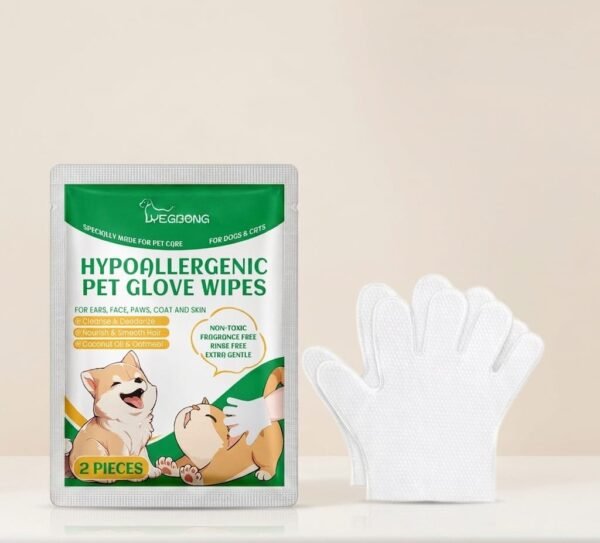 Pet Disposable Cleaning Gloves Dog Cat Hair And Skin Gentle Cleaning Care Gloves (2) Pet Hair And Skin Gentle Cleaning Care Gloves (Copy)