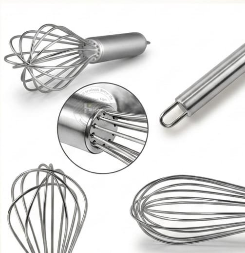 Stainless Steel Egg Whisk Egg Frother Milk Beater Egg Blending Stirring Hand Whisk Mixer Baking Tools Stainless Steel Egg Whisk Egg Frother (Copy)