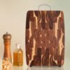 Solid Wood Geometric Grid Cutting Board (Copy)