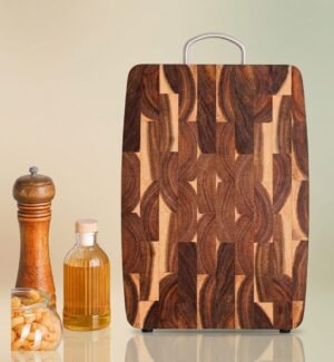 Solid Wood Geometric Grid Cutting Board (Copy)