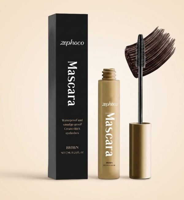 zephoco Brown Mascara Thin Long Curling Natural Lasting Makeup, Waterproof, Perspirant And Not Easy To Smudge Waterproof Brown Lengthening Mascara (Copy)