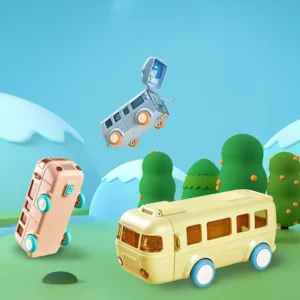 500ml Bus Car Children's Straw Water Cup
