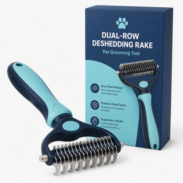 Dual-Row Deshedding Rake