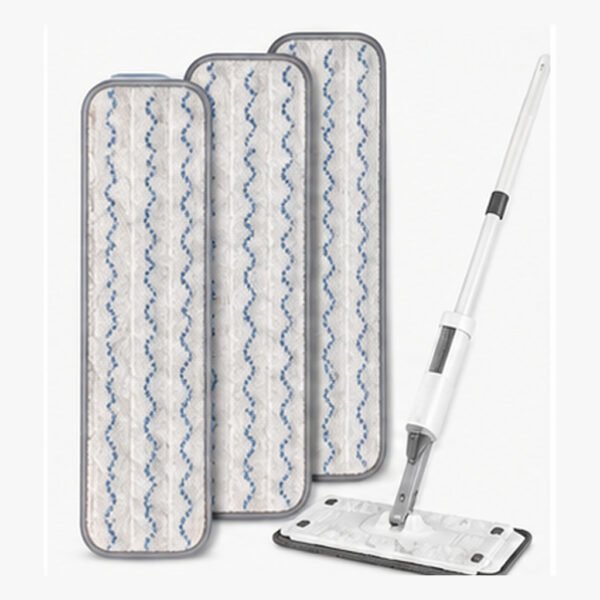 Flat Spray Mop with 4 Washable Microfiber Pads