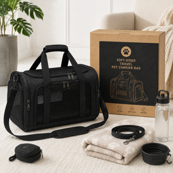 soft-sided-travel-pet-carrier-bag-lifestyle Soft-Sided Travel Pet Carrier Bag