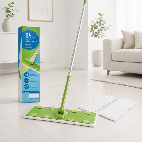 Wet & Dry Flat Mop Starter Kit