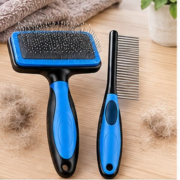 Pet Grooming Brush & Comb Set