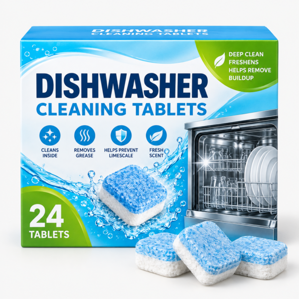 Dishwasher Cleaning Tablets - 24 Count