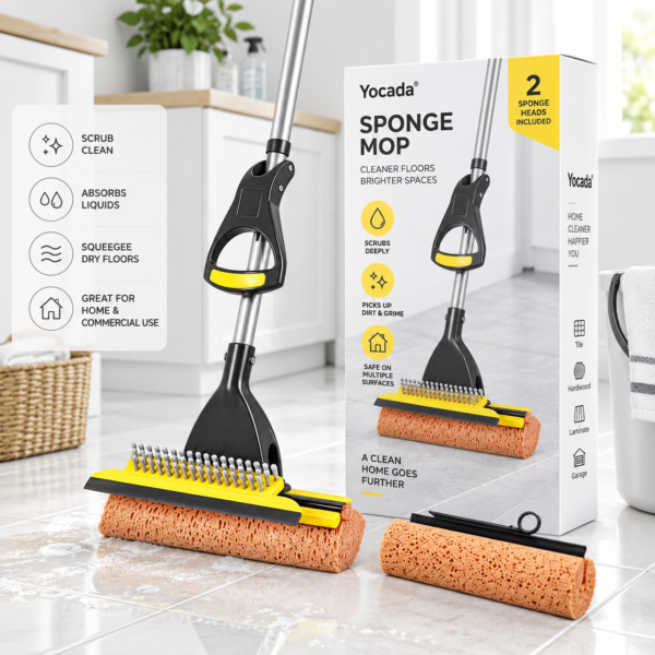 Roller Sponge Scrub Mop