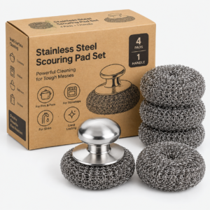 Stainless Steel Scouring Pad Set