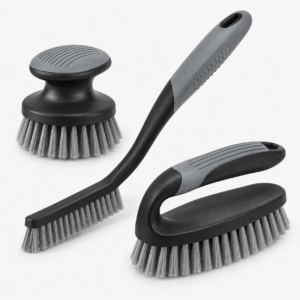 3-Piece Ergonomic Scrub Brush Set